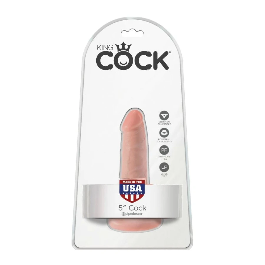 KING COCK - DILDO WITH BALLS 14 CM FLESH